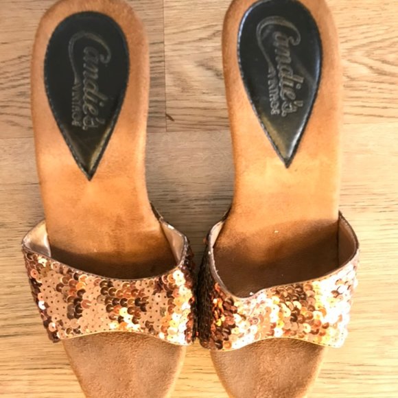 Candies bronze sequin heels - Picture 4 of 4